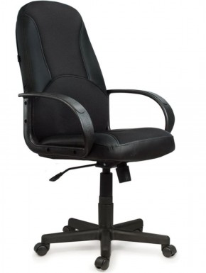 Кресло офисное BRABIX "City EX-512" (кожзам черный, ткань черная) 531407 в Тюмени - tyumen.mebel-74.com | фото