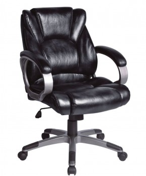 Кресло офисное BRABIX "Eldorado EX-504", экокожа, черное, 530874 в Тюмени - tyumen.mebel-74.com | фото