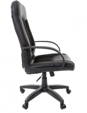 Кресло офисное BRABIX "Strike EX-525" (экокожа черная, ткань черная) 531381 в Тюмени - tyumen.mebel-74.com | фото