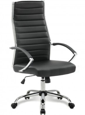 Кресло офисное BRABIX "Style EX-528", экокожа, хром, черное, 531947 в Тюмени - tyumen.mebel-74.com | фото