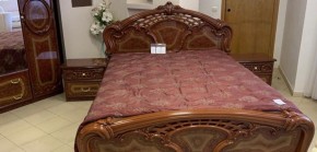 Кровать 2-х спальная 1400*2000 Роза, без основания (01.114) орех в Тюмени - tyumen.mebel-74.com | фото