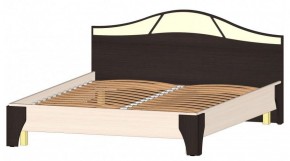 ВЕРОНА Кровать 1600 с основанием (Венге/Анкор светлый) в Тюмени - tyumen.mebel-74.com | фото