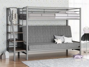 Кровать двухъярусная с диваном "Мадлен-3" (Серый/Серый) в Тюмени - tyumen.mebel-74.com | фото