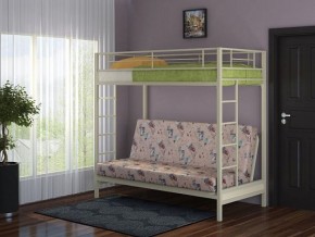 Кровать двухъярусная с диваном "Мадлен" (Слоновая кость/Серый) в Тюмени - tyumen.mebel-74.com | фото