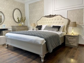 Кровать Мокко 1600 с мягким изголовьем + основание (серый камень) в Тюмени - tyumen.mebel-74.com | фото
