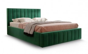 Кровать "Вена" 1400 СТАНДАРТ Вариант 1 Мора зеленый + бельевой ящик с кроватным основанием и подъемным механизмом в Тюмени - tyumen.mebel-74.com | фото