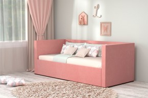 Кровать с ПМ (арт.030) (с/м 900*2000мм) (б/матр), ткань розовая в Тюмени - tyumen.mebel-74.com | фото