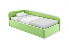 Кровать угловая Лэсли интерьерная +основание (120х200) 1 кат. ткани в Тюмени - tyumen.mebel-74.com | фото
