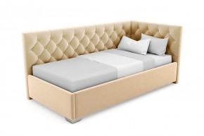 Кровать угловая Виола интерьерная +основание (90х200) в Тюмени - tyumen.mebel-74.com | фото