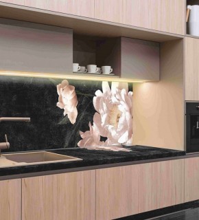 Кухонный фартук со столешницей (А-05) в едином стиле (3050 мм) в Тюмени - tyumen.mebel-74.com | фото