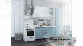 Кухонный гарнитур Бьянка 2.1 (БТС) Голубые блёстки М31 в Тюмени - tyumen.mebel-74.com | фото