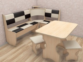 Кухонный уголок Домино Стандарт + стол + табурет 2 шт. (1000*1500) в Тюмени - tyumen.mebel-74.com | фото