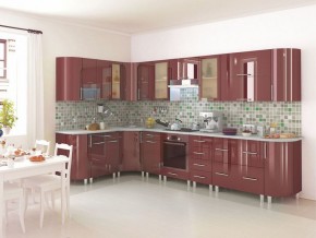 Модульная кухня Танго бордо в Тюмени - tyumen.mebel-74.com | фото