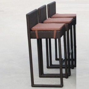 Плетеный барный стул Y390A-W63 Brown в Тюмени - tyumen.mebel-74.com | фото