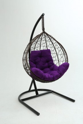 Подвесное кресло Бароло (коричневый/фиолетовый) в Тюмени - tyumen.mebel-74.com | фото