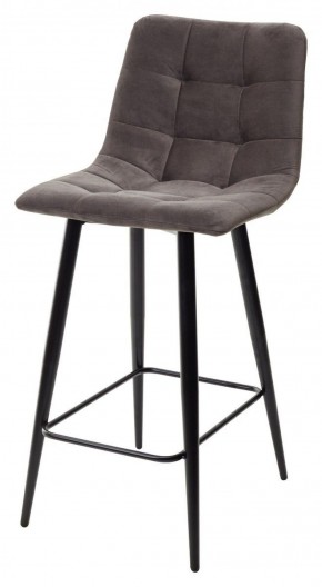 Полубарный стул CHILLI-QB графит #14, велюр / черный каркас (H=66cm) М-City в Тюмени - tyumen.mebel-74.com | фото