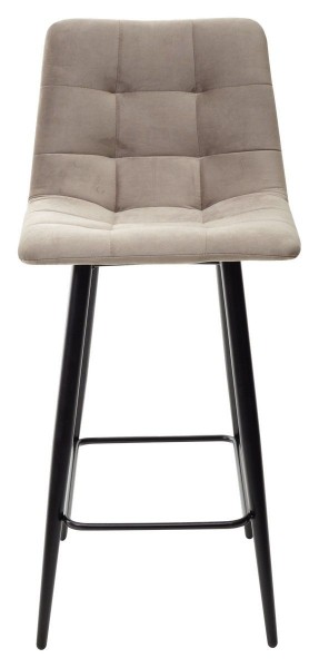 Полубарный стул CHILLI-QB латте #25, велюр / черный каркас (H=66cm) М-City в Тюмени - tyumen.mebel-74.com | фото