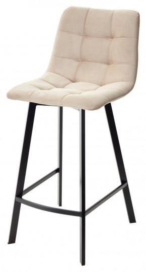 Полубарный стул CHILLI-QB SQUARE бежевый #5, велюр / черный каркас (H=66cm) М-City в Тюмени - tyumen.mebel-74.com | фото