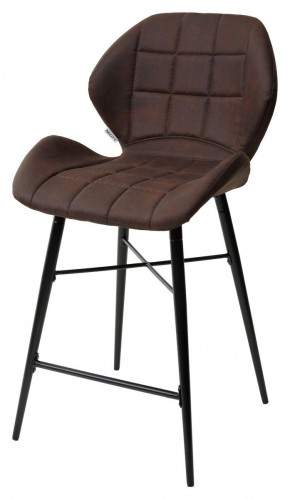 Полубарный стул MARCEL COWBOY-#800 темно-коричневый (H=65cm), ткань микрофибра М-City в Тюмени - tyumen.mebel-74.com | фото