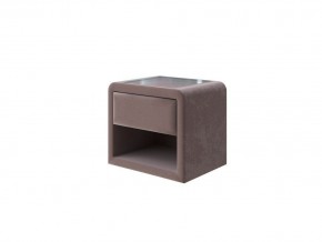 PROxSON Тумба Cube (Ткань: Велюр Shaggy Chocolate) 52x41 в Тюмени - tyumen.mebel-74.com | фото