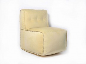 Прямое модульное бескаркасное кресло Комфорт (Желтый велюр) в Тюмени - tyumen.mebel-74.com | фото