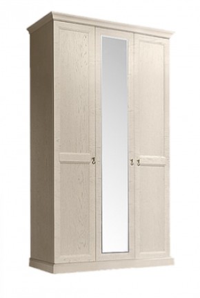 Шкаф 3-х дверный (с зеркалом) для платья и белья Венеция дуб седан (ВНШ1/3) в Тюмени - tyumen.mebel-74.com | фото