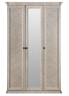 Шкаф 3-х створчатый (2+1) с зеркалом Афина (крем корень) в Тюмени - tyumen.mebel-74.com | фото