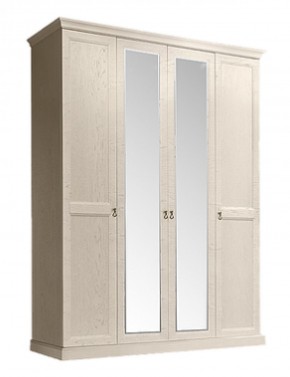 Шкаф 4-х дверный (2 зеркала) для платья и белья Венеция дуб седан (ВНШ1/4) в Тюмени - tyumen.mebel-74.com | фото