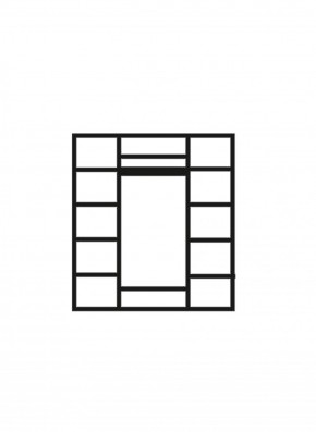 Шкаф 4-х дверный (2 зеркала) для платья и белья Венеция дуб седан (ВНШ1/4) в Тюмени - tyumen.mebel-74.com | фото