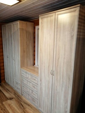 Шкаф для белья со штангой, полками и ящиками арт. 113 в Тюмени - tyumen.mebel-74.com | фото