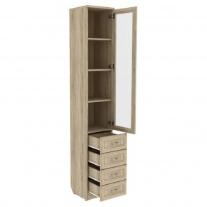 Шкаф для книг с ящиками узкий арт. 205 в Тюмени - tyumen.mebel-74.com | фото