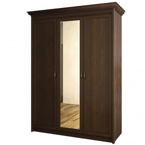 Шкаф для одежды 3-дверный с зеркалом №671 Флоренция Дуб оксфорд в Тюмени - tyumen.mebel-74.com | фото