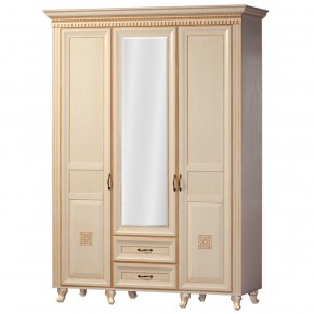 Шкаф для одежды 3-х дверный №470 Марлен Кремовый белый в Тюмени - tyumen.mebel-74.com | фото