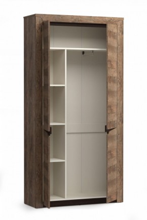 Шкаф для одежды 33.18 "Лючия" (бетон пайн белый / венге / белый) в Тюмени - tyumen.mebel-74.com | фото