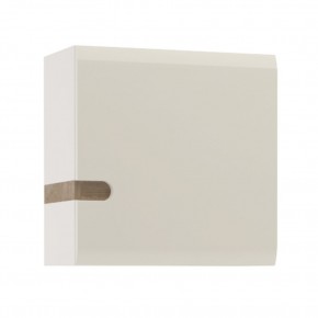 Шкаф навесной 1D/TYP 65, LINATE ,цвет белый/сонома трюфель в Тюмени - tyumen.mebel-74.com | фото
