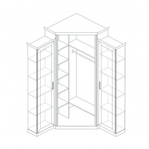 Шкаф угловой (корпус, малые бок.двери в комплекте) Венето в Тюмени - tyumen.mebel-74.com | фото