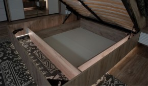 Спальня Джулия Кровать 160 МИ с подъемным механизмом Дуб крафт серый в Тюмени - tyumen.mebel-74.com | фото