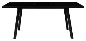 Стол ФИН 120 Черный, стекло/ Черный каркас М-City в Тюмени - tyumen.mebel-74.com | фото