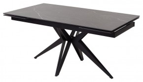 Стол FORIO 160 MATT BLACK MARBLE SOLID CERAMIC / BLACK, ®DISAUR в Тюмени - tyumen.mebel-74.com | фото