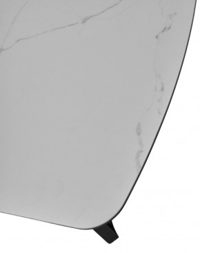 Стол RASMUS 160 TL-45 Белый мрамор, испанская керамика / черный каркас, ®DISAUR в Тюмени - tyumen.mebel-74.com | фото