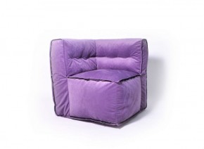 Угловое модульное бескаркасное кресло Комфорт (Фиолет велюр) в Тюмени - tyumen.mebel-74.com | фото