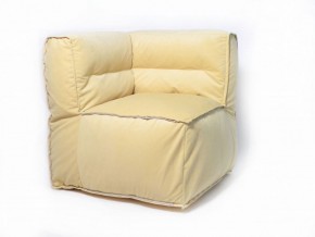 Угловое модульное бескаркасное кресло Комфорт (Желтый велюр) в Тюмени - tyumen.mebel-74.com | фото
