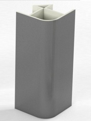 Угловое соединение для цоколя 90 гр. h100 мм (Алюминий, Белый, Черный, Сонома) в Тюмени - tyumen.mebel-74.com | фото