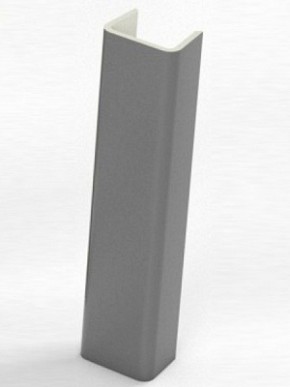Торцевая заглушка  для цоколя h100 мм (Алюминий, Белый, Черный, Сонома) в Тюмени - tyumen.mebel-74.com | фото