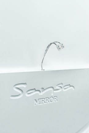 Зеркало Gia 75 white с подсветкой Sansa (SGa1044Z) в Тюмени - tyumen.mebel-74.com | фото